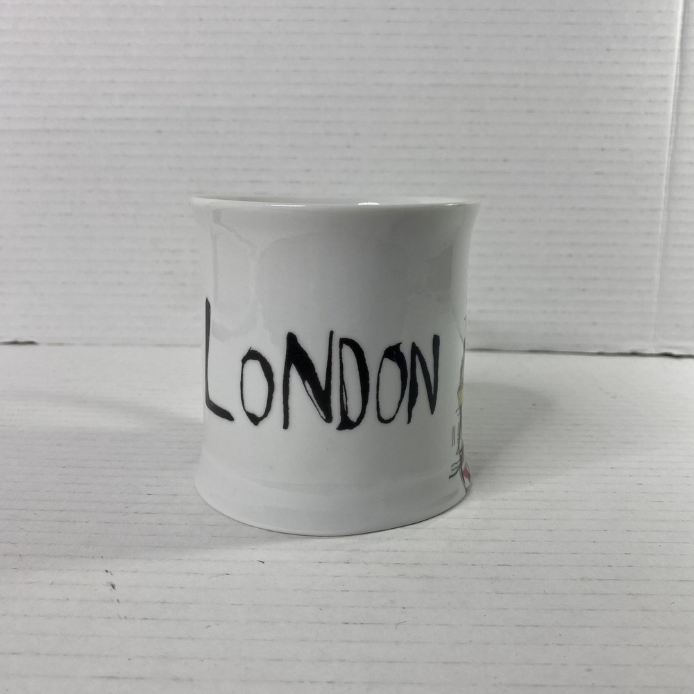 R table London England Coffee Mug Cup Big Ben Union Jack Underground Souvenir